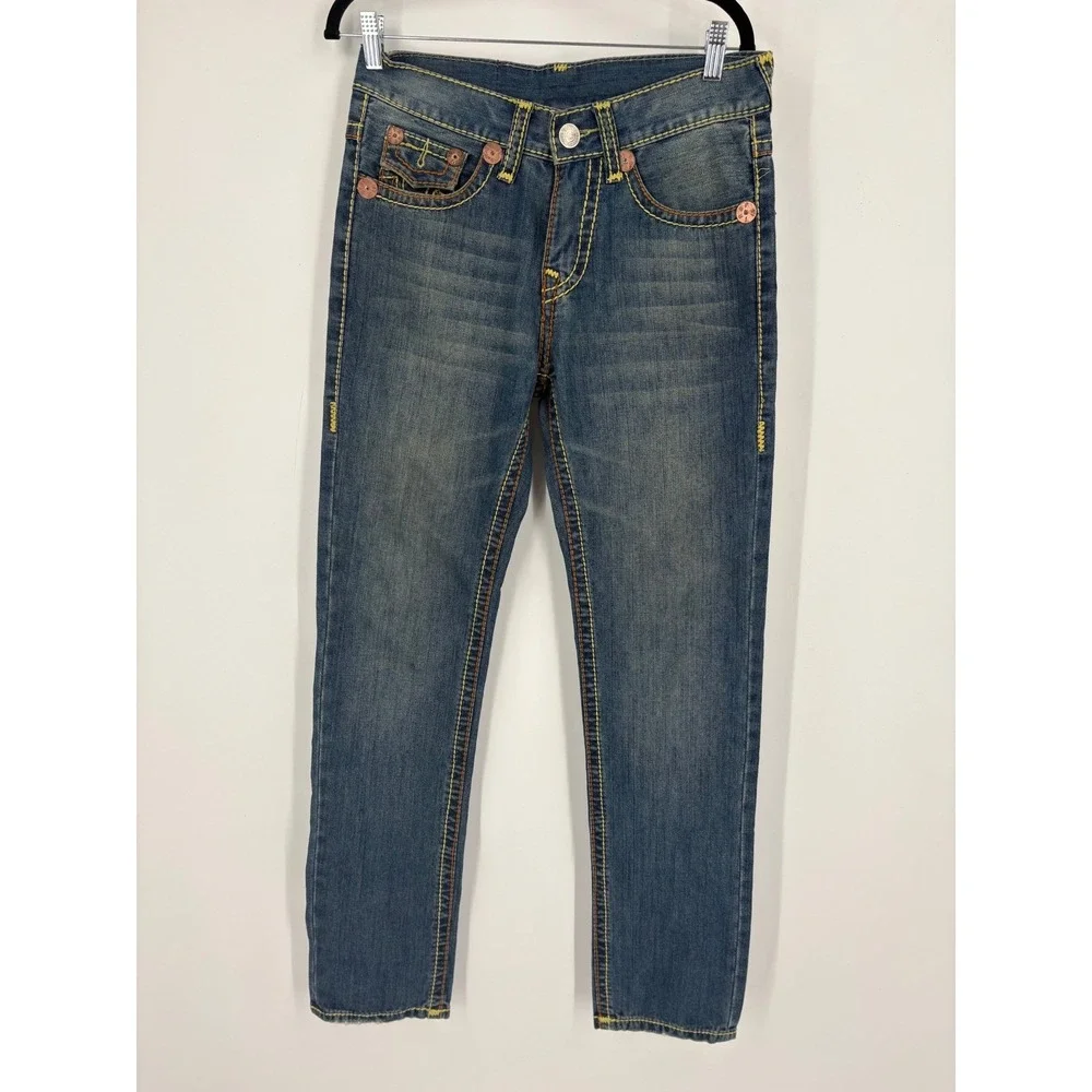 True Religion Billy Super T Jeans Men 30 Rare Y2K Blue Denim
